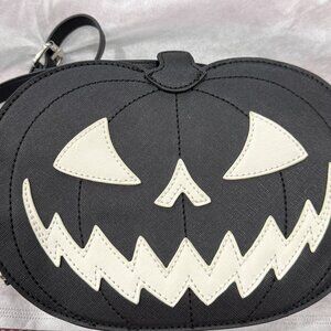 Black pumpkin purse glow jack o lantern crossbody bag NWT​